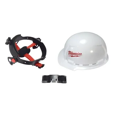 Buy Bolt White Type 1 Class E Front Brim Hard Hat | Milwaukee Safety Accessories • 49.99$