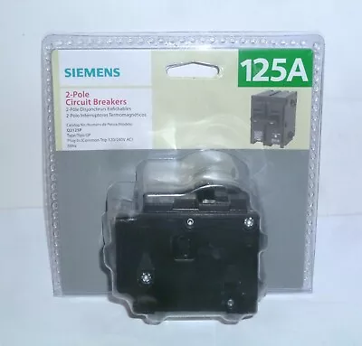 Buy Siemens 125 Amp Double-Pole Type QP Circuit Breaker Q2125P • 48$