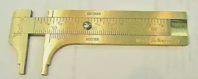 Buy New Precision Made SLIDING BUTTON GAUGE Measuring MM & Inches • 19.99$