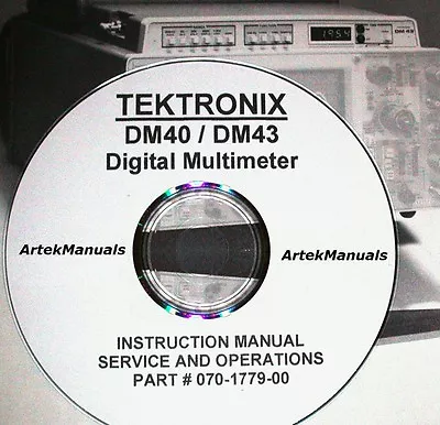 Buy TEKTRONIX Operating+Service Manual  For The DM40 / DM43 Digital Multimeter • 7.95$
