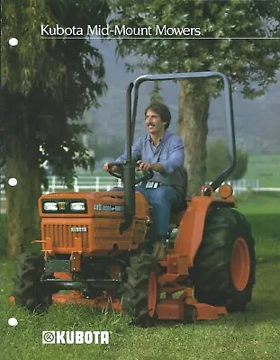 Buy Lawn Equipment Brochure - Kubota - Mid Rear Mount Mowers For Tractors (LG160) • 10.92$