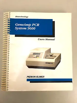 Buy PerkinElmer GeneAmp PCR System 9600 User Manual • 12.50$
