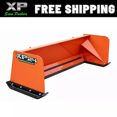 Buy 6' Xp24 Kubota Orange Snow Pusher Box - Skid Steer Quick Attach - Free Shipping • 1,700$