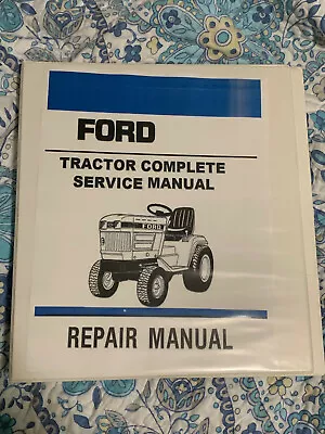 Buy Ford 100 120 125 145 165 195 Lawn Garden Tractor SERVICE Manual Workshop Binder • 32.55$
