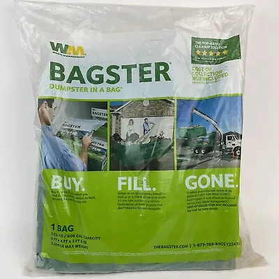 Buy Waste Management BAGSTER 3CUYD Dumpster In A Bag 8' X 4' X 2'-6” 3,300 Lb Sealed • 15$