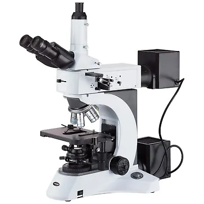 Buy AmScope 50X-2500X Metallurgical Microscope W Darkfield And Polarizing Features • 3,951.99$