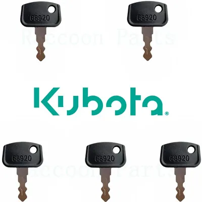 Buy 5 Kubota Utility Vehicle Ignition Keys RTV400 RTV500 RTV900 RTV1140 RTX1140X • 8.95$