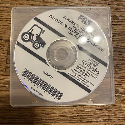 Buy Kubota Service Manual CD Disc - Flat Rate Schedule M4N-071 Tractor • 10$