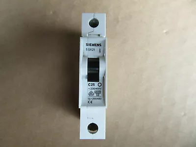 Buy Siemens 5SX 125-7 Circuit Breaker 1P 25A 5SX21-C25 NEW!!! With Free Shipping • 19.95$