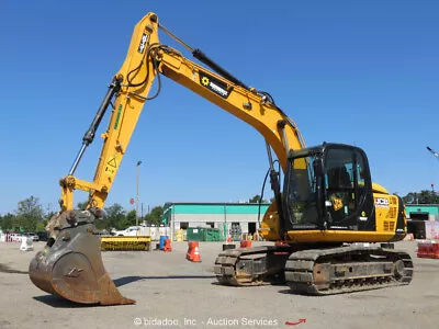 Buy 2018 JCB JS131 LC Excavator Crawler Trackhoe Bucket Cab A/C Aux Hyd Q/C • 1$