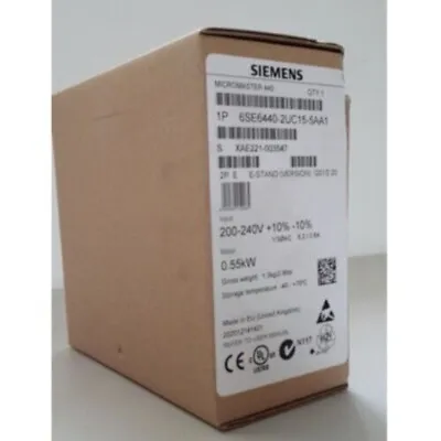 Buy New Siemens MICROMASTER420 Without Filter 6SE6420-2UC15-5AA1 6SE6 420-2UC15-5AA1 • 340.92$