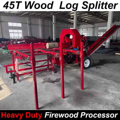 Buy 45t Firewood Wood Processor Log Splitter Skid Steer Attachment Forestry Machine • 13,800$