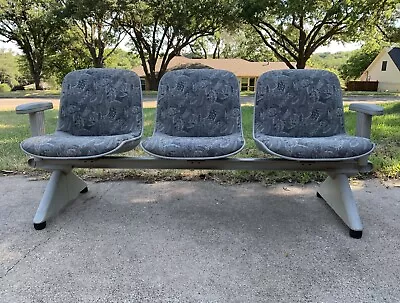 Buy Mid-Century Modern 3-Seat Tandem Bench Similar To Herman Miller Eames Version • 124.95$