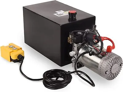 Buy 15 Quart 3.9 Gallon Double Acting Hydraulic Pump For Dump Trailer Car Lifting • 278.97$