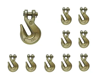 Buy 10 Pack G70 1/2  Clevis Grab Hooks Tow Chain Hook Flatbed Truck Trailer Tie Down • 78.65$