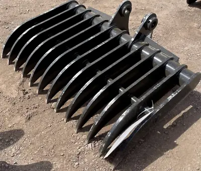 Buy 44  Root Rake Track Hoe Excavator Lot Clearing Bucket Attachment To Fit Cat 305 • 4,495$