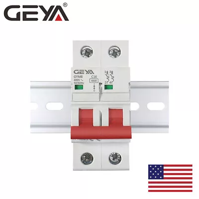 Buy GEYA Mini Circuit Breaker AC MCB GYM8 2P 4.5kA 6/10/16/25/32/40/50/63A Din Rail • 12.75$