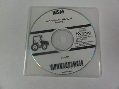 Buy Kubota KSM M4N-071 Tractor Workshop Manual • 20$