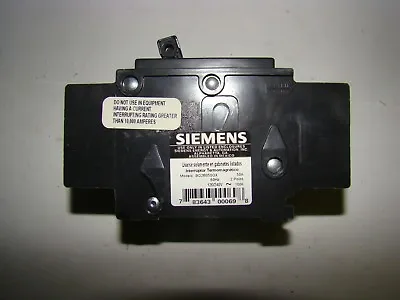 Buy Siemens BQ2B050QX Circuit Breaker, 2 Pole, 50 Amp, 120/240V, New • 21.75$