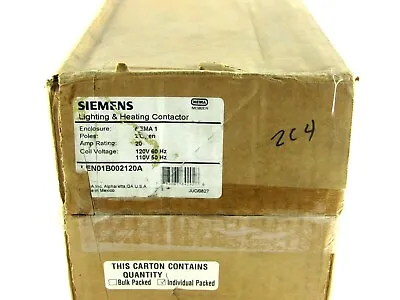 Buy NEW Siemens LEN01B002120A Lighting And Heating Contactor, 20A, 120V-60Hz 110V-50 • 299$