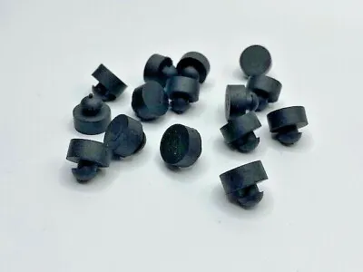 Buy 1/4” Tall Rubber Push-In  Bumper, Fits 1/4” Hole X 9/16” OD (12 Pieces) • 9.99$