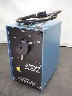 Buy Used Dymax 50 Watt ULTRAVIOLET CURING Light Welder PC-3 Light Source (No Pedal) • 299.95$