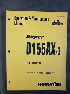Buy Komatsu Super D155AX-3 Bulldozer Operation & Maintenance Manual  • 20.22$