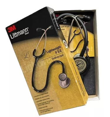 Buy 3M Littmann 2450 Lightweight II S.E. Stethoscope 28” Made In USA Black • 39.99$