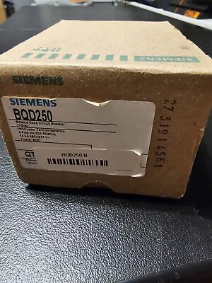 Buy SIEMENS BQD250 2 POLE 50 AMP 480/277V Circuit Breaker • 71$