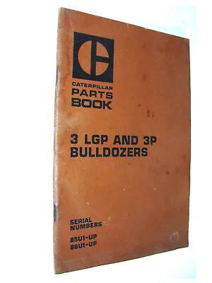 Buy CATERPILLAR PARTS BOOK 3 LGP And 3P Bulldozers 1978 UEG0704S • 7$