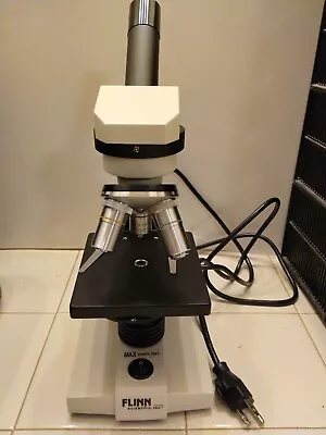 Buy Flinn Scientific Model 111 Biological Microscope 4x 10x 100x With Free Gift • 20$