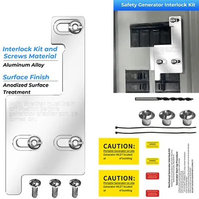 Buy Generator Interlock Kit For GE ,Siemens,Murray/ ITE 150amp & 200 Amp Panel • 36.99$