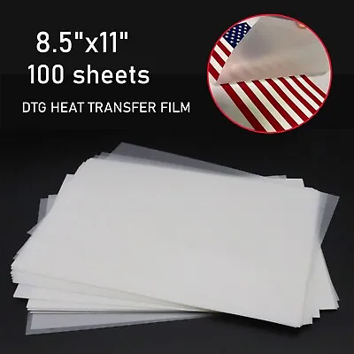 Buy DTG Transfer Film 8.5 X11 / 100 Sheets ，for All DTF&DTG Printer • 41.99$
