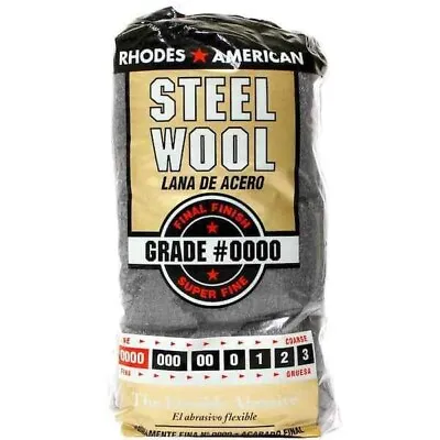 Buy Steel Wool 12 Pad Super Fine Grade #0000 Rhodes American Final Finish DEAL!! • 8.50$