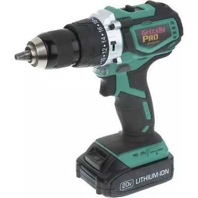 Buy Grizzly PRO T30290X 20V Hammer Drill Kit With Li-Ion Battery (Charger Not Inc... • 150.95$