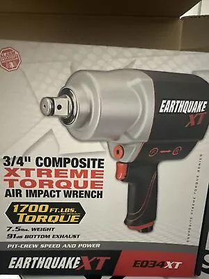 Buy NEW 3/4” Earthquake XT Composite Xtreme Torque Air Impact Wrench EQ34XT • 214.95$