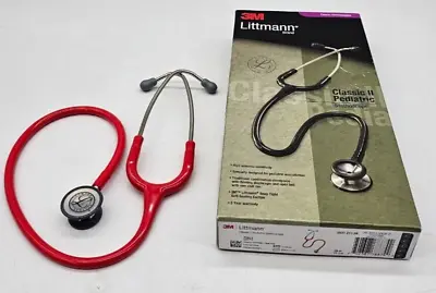 Buy 3M Littmann Stethoscope, Classic II Pediatric, Red Tube, 28inch • 69.99$