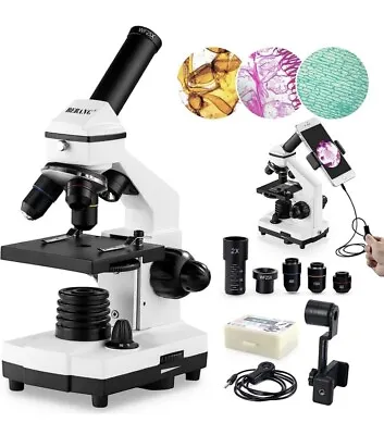 Buy Microscope For Adults Kids, 100X-2000X BEBANG Compound Microscope With Microscop • 65.50$