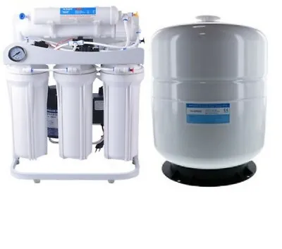 Buy RO Reverse Osmosis Water Filtration System 200 GPD - 9.2 G Tank - Booster Pump • 395$