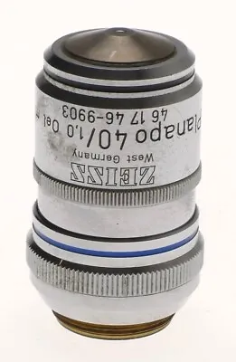 Buy ZEISS MICROSCOPE OBJECTIVE LENS USED 40x PLANAPO 40/1,0 Oel M.l 46 17 46 AXIO • 899$