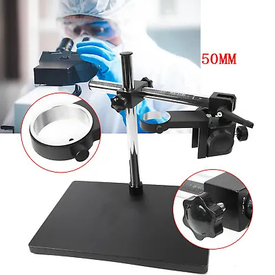 Buy Adjustable Microscope Boom Stand Heavy Duty Large Stereo Arm Table Stand Holder • 76$
