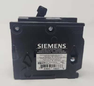 Buy SIEMENS Q225 Electrical Circuit Breaker 25A 783643148376 2 Poles L-5538 E82615 • 28.97$