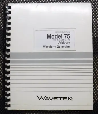 Buy Wavetek Model 75 With Options 001 And 002 Arbitrary Waveform Generator • 39.99$