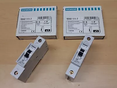 Buy Lot Of 2 Siemens 5SX2 111-7 Miniature Circuit Breakers • 24.95$