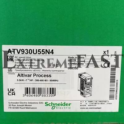 Buy Schneider Electric FTY Sealed ATV930U55N4 Altivar Process AC Speedt Drive New • 699.99$
