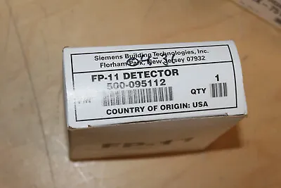 Buy *new* Siemens Fp-11 Fire Alarm Smoke Heat Detector - Nos • 99$