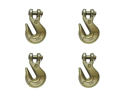 Buy 4 Pack G70 1/2  Clevis Grab Hooks Tow Chain Hook Flatbed Truck Trailer Tie Down • 41.85$