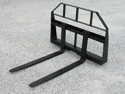 Buy 42  Long Compact Tractor Pallet Forks Attachment Fits Skid Steer Quick Attach • 999.99$