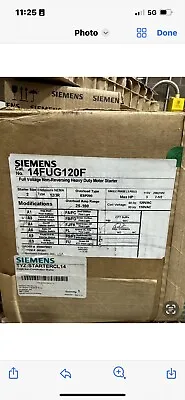 Buy New Siemens 14FUG120F Heavy Duty Motor Starter • 900$