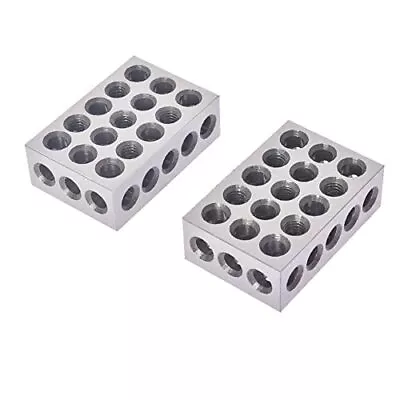 Buy 1 X 2 X 3 Inch Block 23 Hole Block Set Super Precision With Screw Hex Key For... • 40.58$